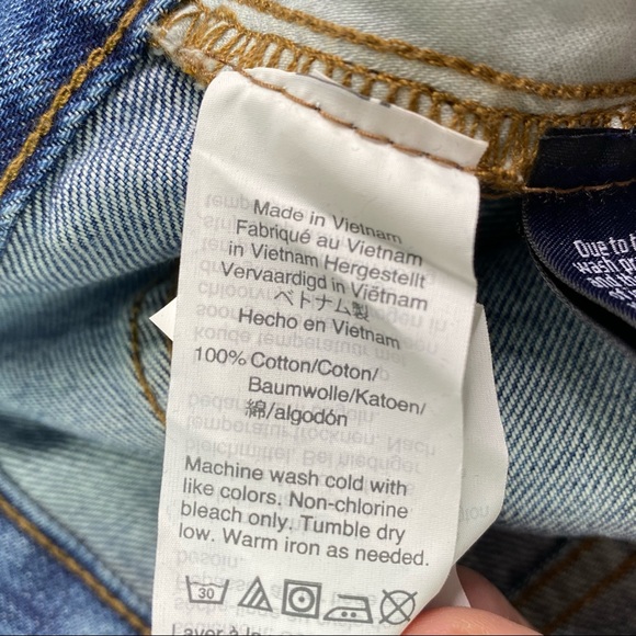 Madewell Rigid Denim A-Line Mini Raw Hem Skirt 27 - Picture 8 of 11